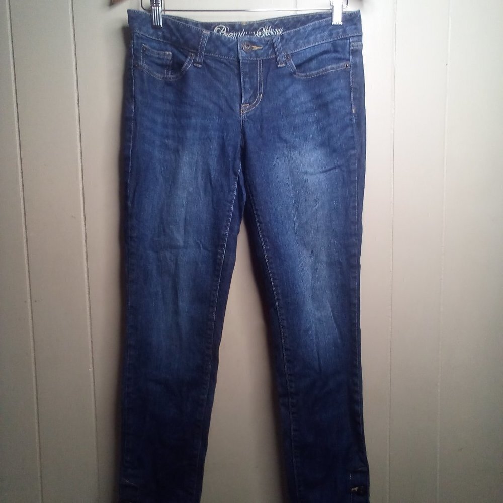 Gap Jeans 4 27 Premium Skinny Button Ankle Blue